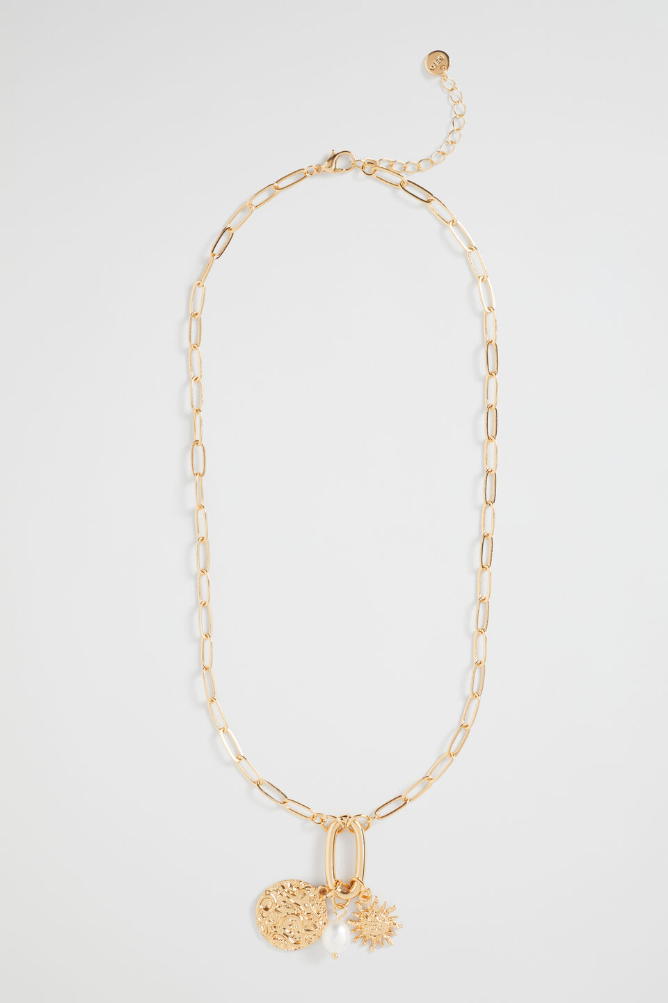 Sun Chain Necklace  Gold  hi-res