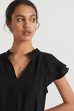 Frill Detail Mini Dress  Black  hi-res