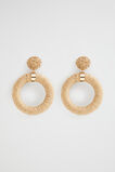 Wrapped Circle Earring  Light Chestnut  hi-res