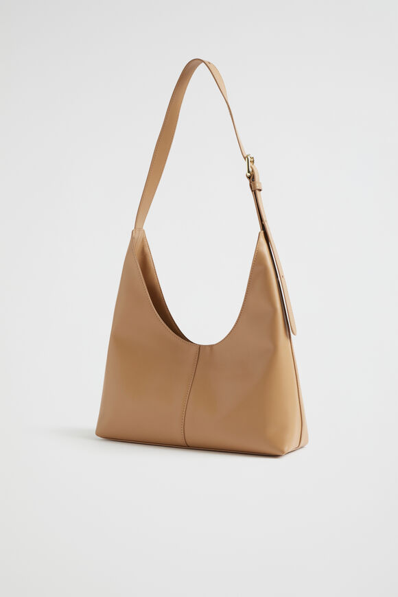 Leather Shoulder Bag  Toffee  hi-res