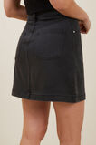 Core Denim A-Line Mini Skirt  Washed Black  hi-res