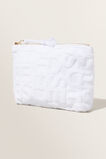 Terry Towelling Pouch  White  hi-res