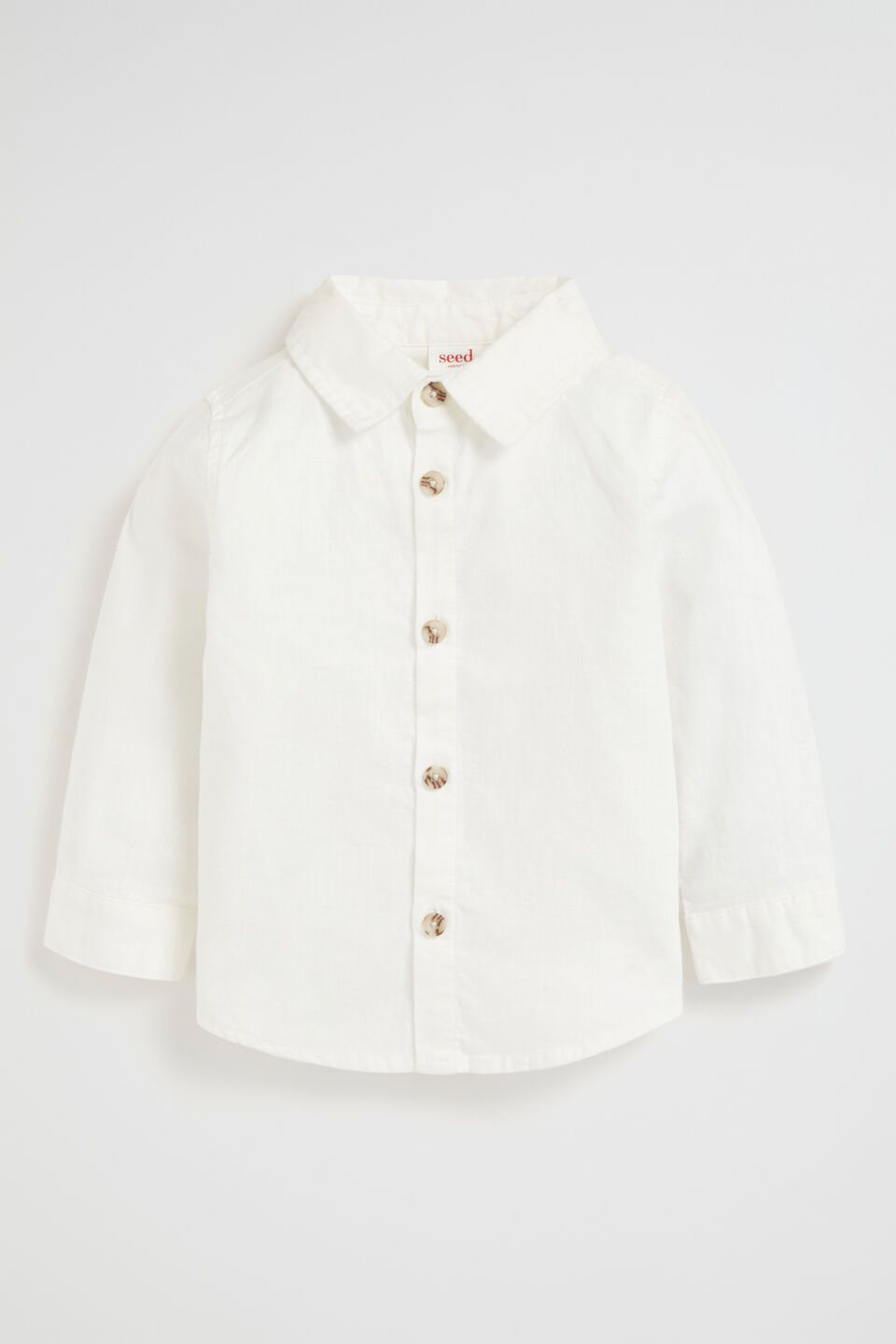 Core Linen Shirt  Vintage White