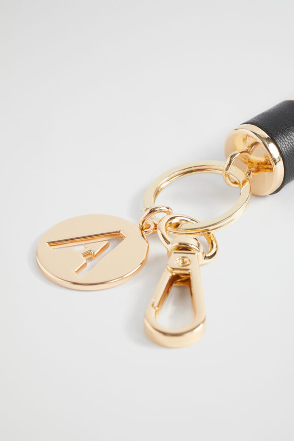 Braided Initial Keyring  A  hi-res