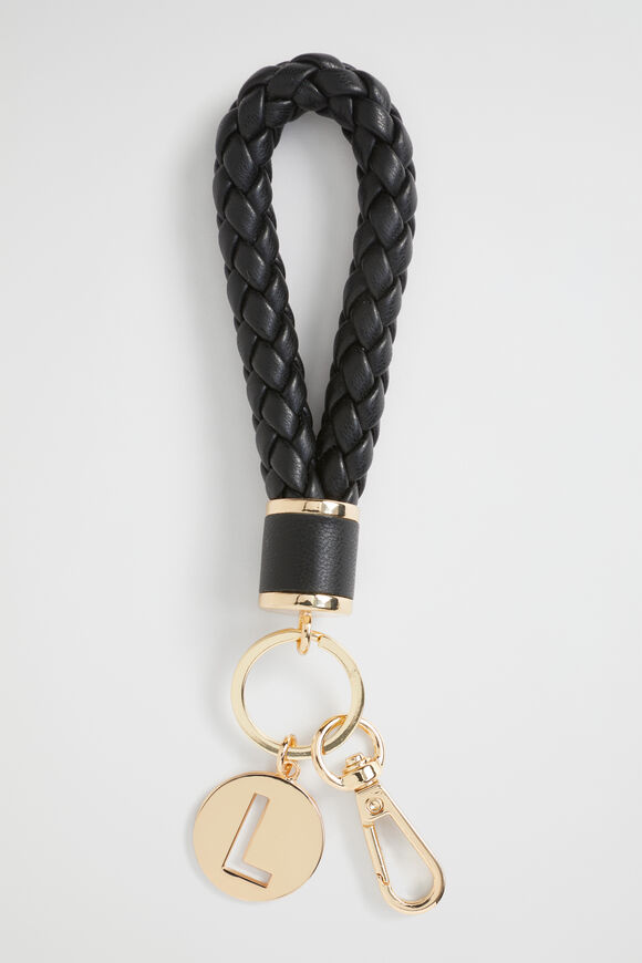 Braided Initial Keyring  L  hi-res