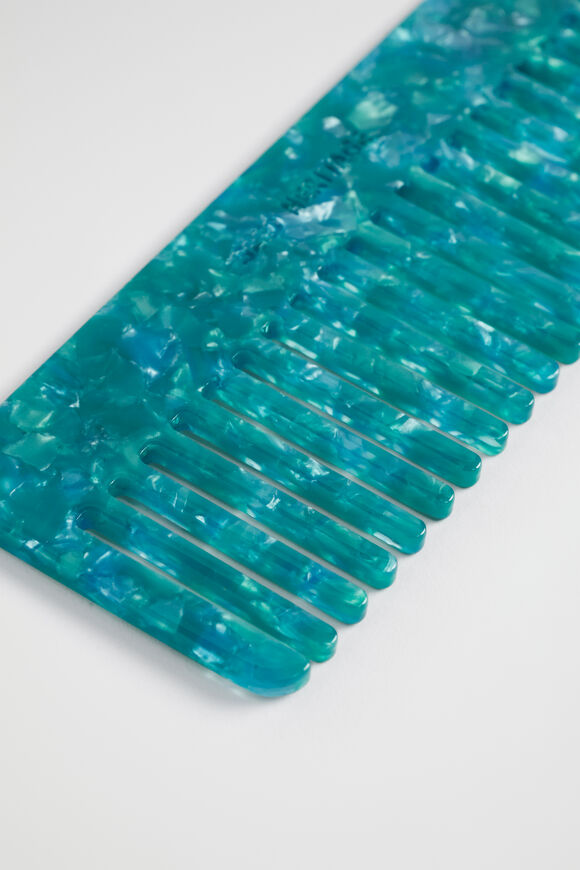 Resin Tort Comb  Deep Teal  hi-res