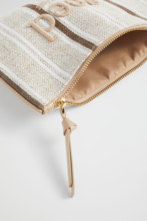 Seed Pouch  Pecan Brown Stripe  hi-res