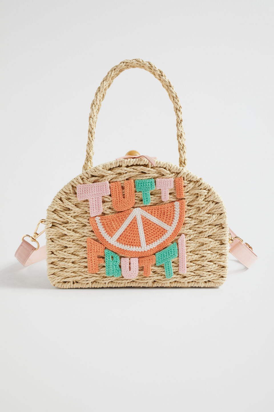 Straw Convertible Backpack  Multi