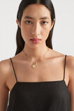 Chain Link Disc Necklace  Gold  hi-res