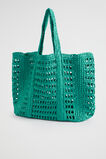 Slouch Straw Tote  Deep Teal  hi-res