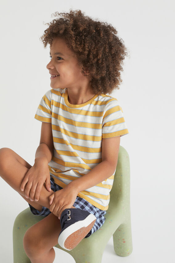 Stripe Tee  Light Ochre  hi-res