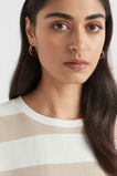 Stripe Boxy Tee  Sheer Beige Stripe  hi-res