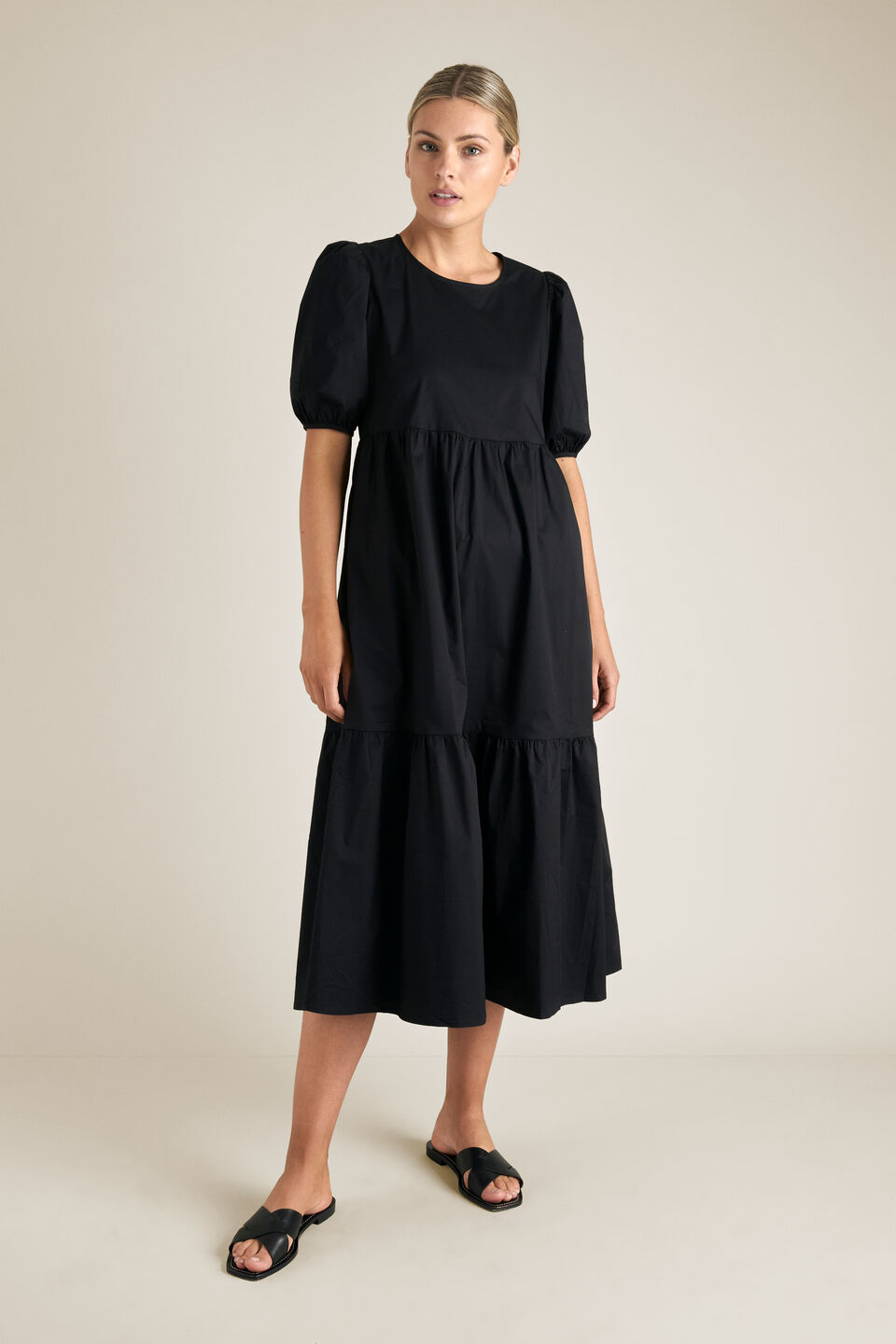 Tiered Midi Dress  