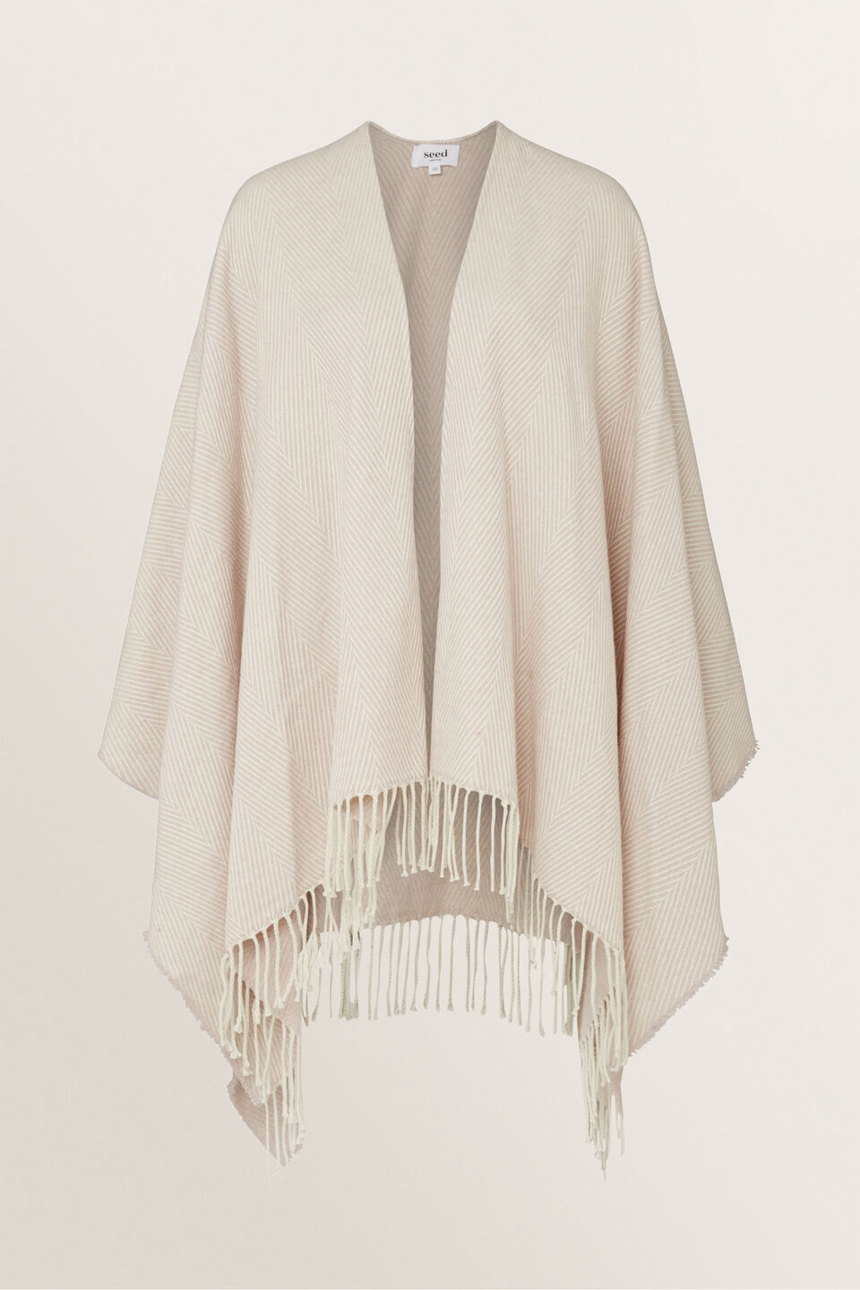 Herringbone Weave Poncho  
