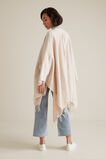 Herringbone Weave Poncho    hi-res