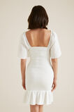 Shirred Broderie Dress  Whisper White  hi-res