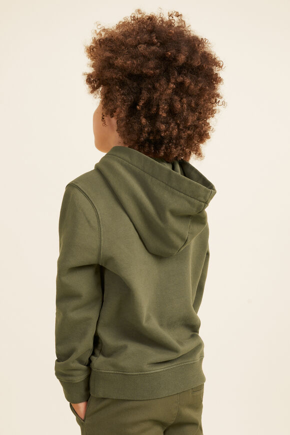 Cotton Hoodie   Army Green  hi-res
