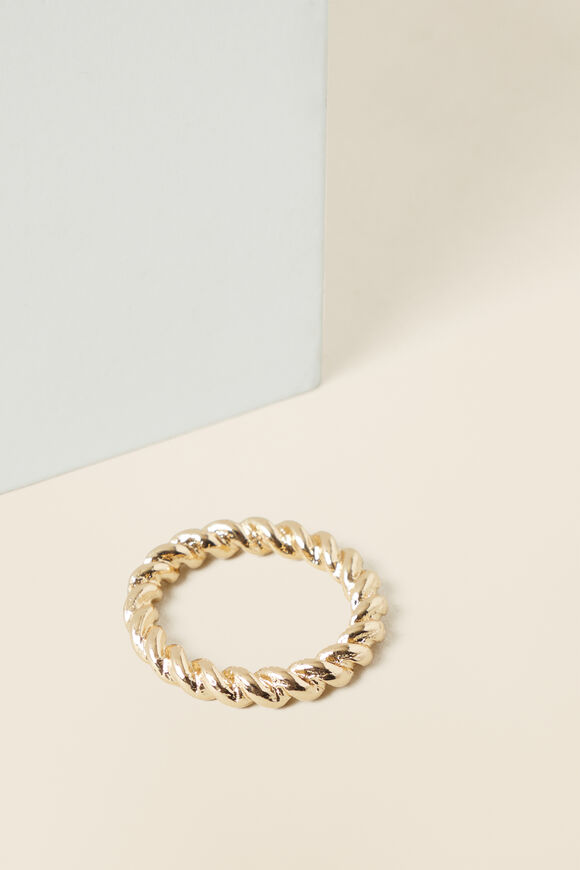 Twist Ring  Gold  hi-res