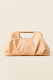 Framed Leather Clutch  Light Ginger  hi-res