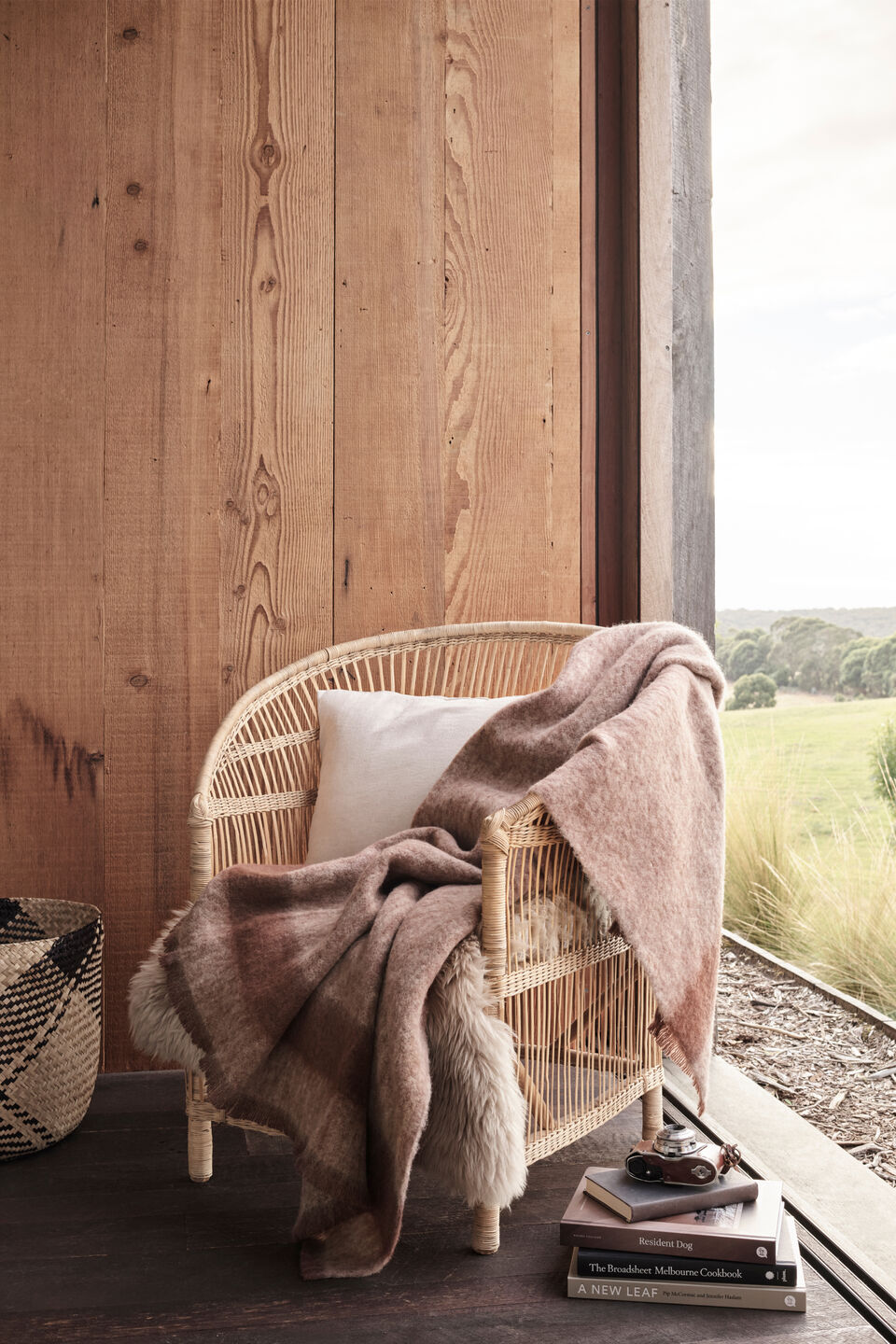 Woven Large Basket  Natural
