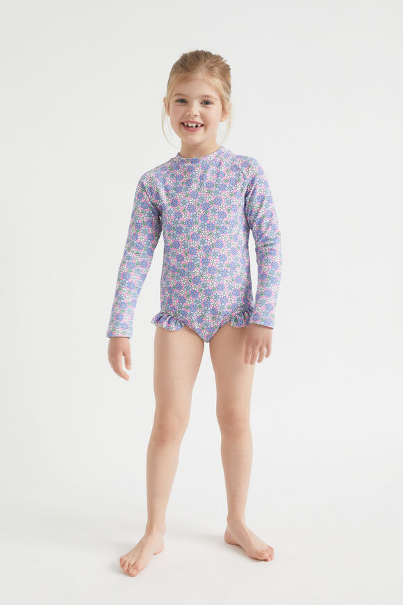 Ditsy Floral Rashsuit  Candy Pink  hi-res