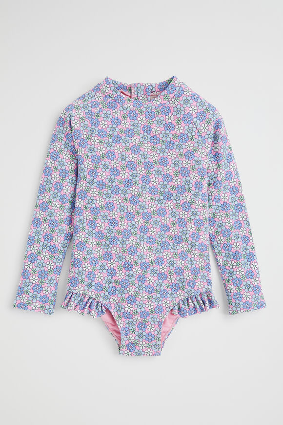 Ditsy Floral Rashsuit  Candy Pink  hi-res