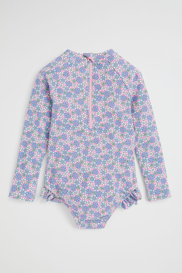 Ditsy Floral Rashsuit  Candy Pink  hi-res