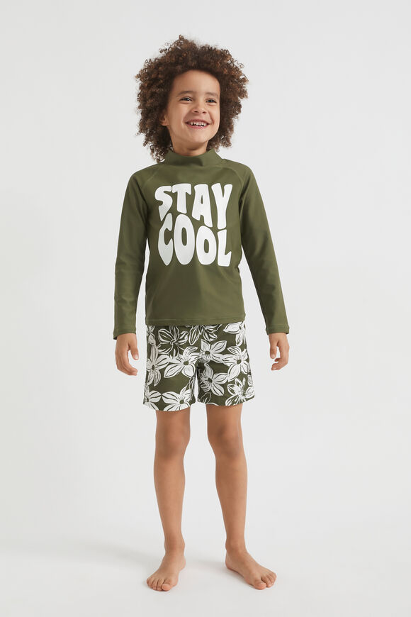 Stay Cool Rashvest  Crocodile Green  hi-res