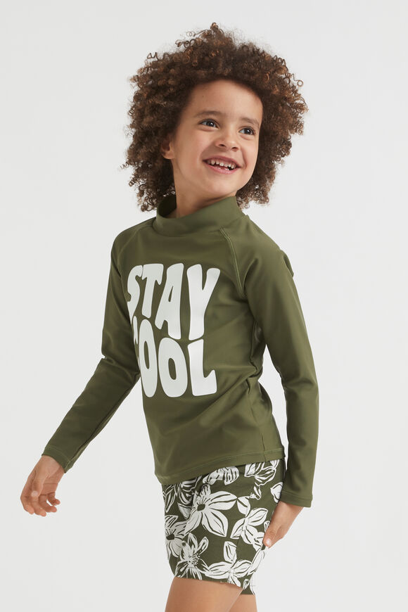 Stay Cool Rashvest  Crocodile Green  hi-res