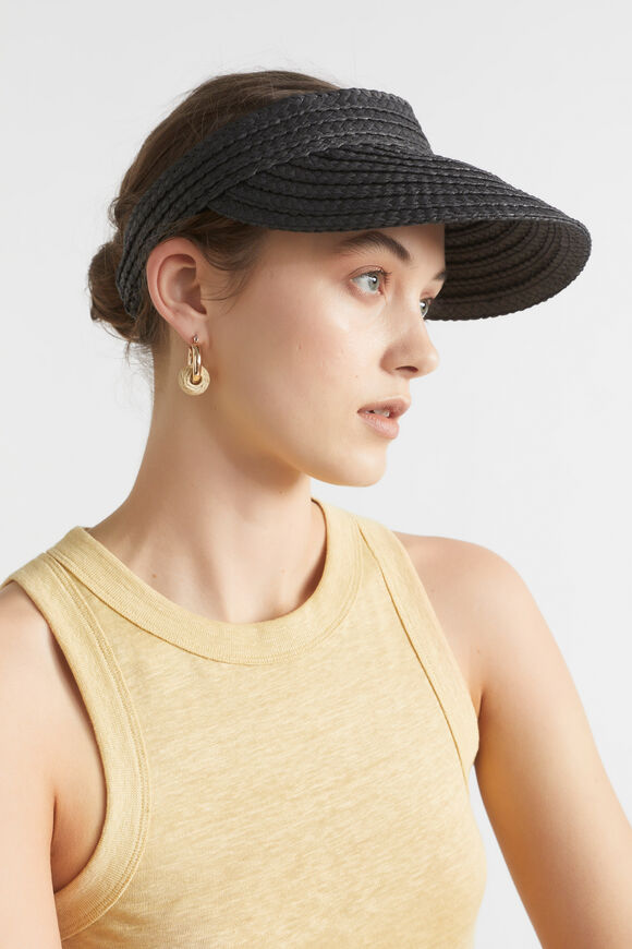 Essential Straw Visor  Black  hi-res