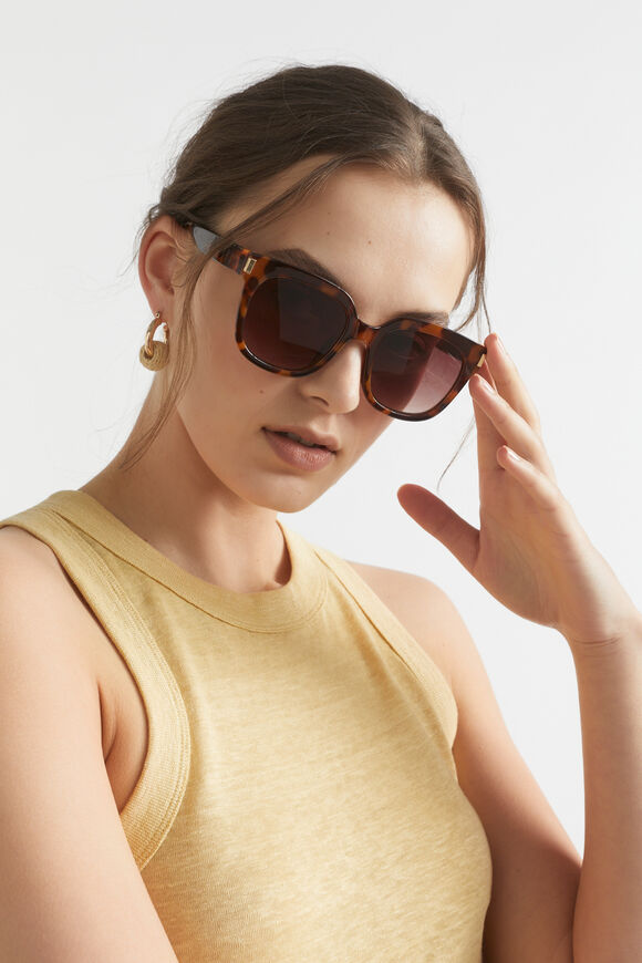 Lily D Frame Sunglasses  Dark Tort  hi-res