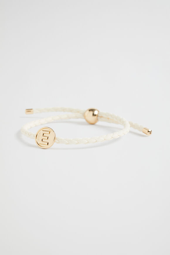 Initial Cord Bracelet  E  hi-res