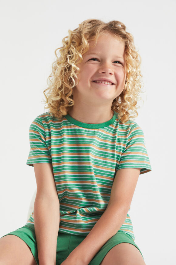 Stripe Tee  Palm Green  hi-res