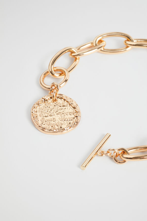 Chain Charm Bracelet  Gold  hi-res