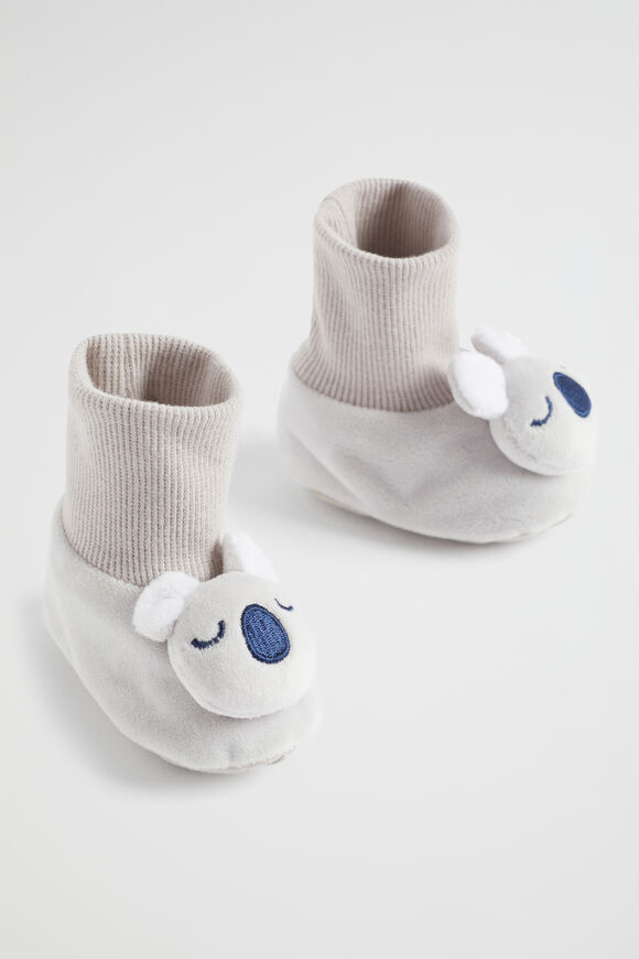 Koala Booties  Grey  hi-res