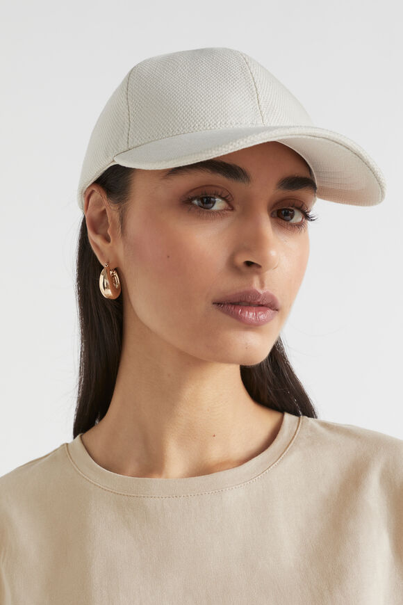 Textured Relaxed Cap  Bone Multi  hi-res