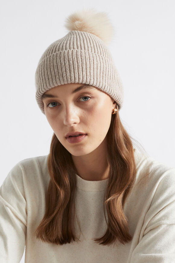 Pom Pom Beanie  Light Storm  hi-res