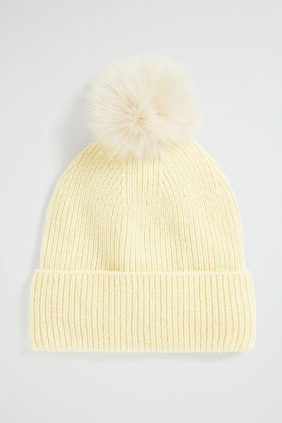 Pom Pom Beanie  Soft Butter  hi-res