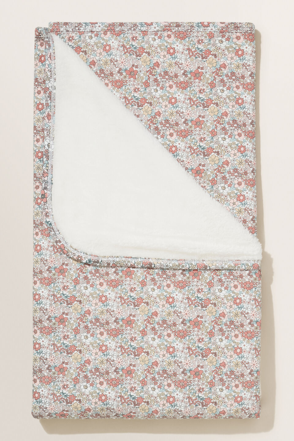 Floral Sherpa Wrap  Canvas