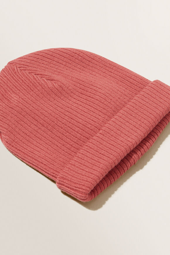 Rib Beanie  Strawberry Jam  hi-res