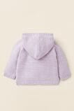 Knitted Sherpa Hoodie  Pale Orchid  hi-res