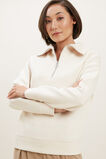 Funnel Neck Sweater  Pebble Cream  hi-res