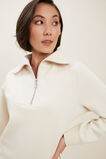 Funnel Neck Sweater  Pebble Cream  hi-res
