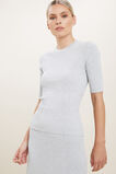Spacedye Rib Knit Top  Stormy Grey Marle  hi-res