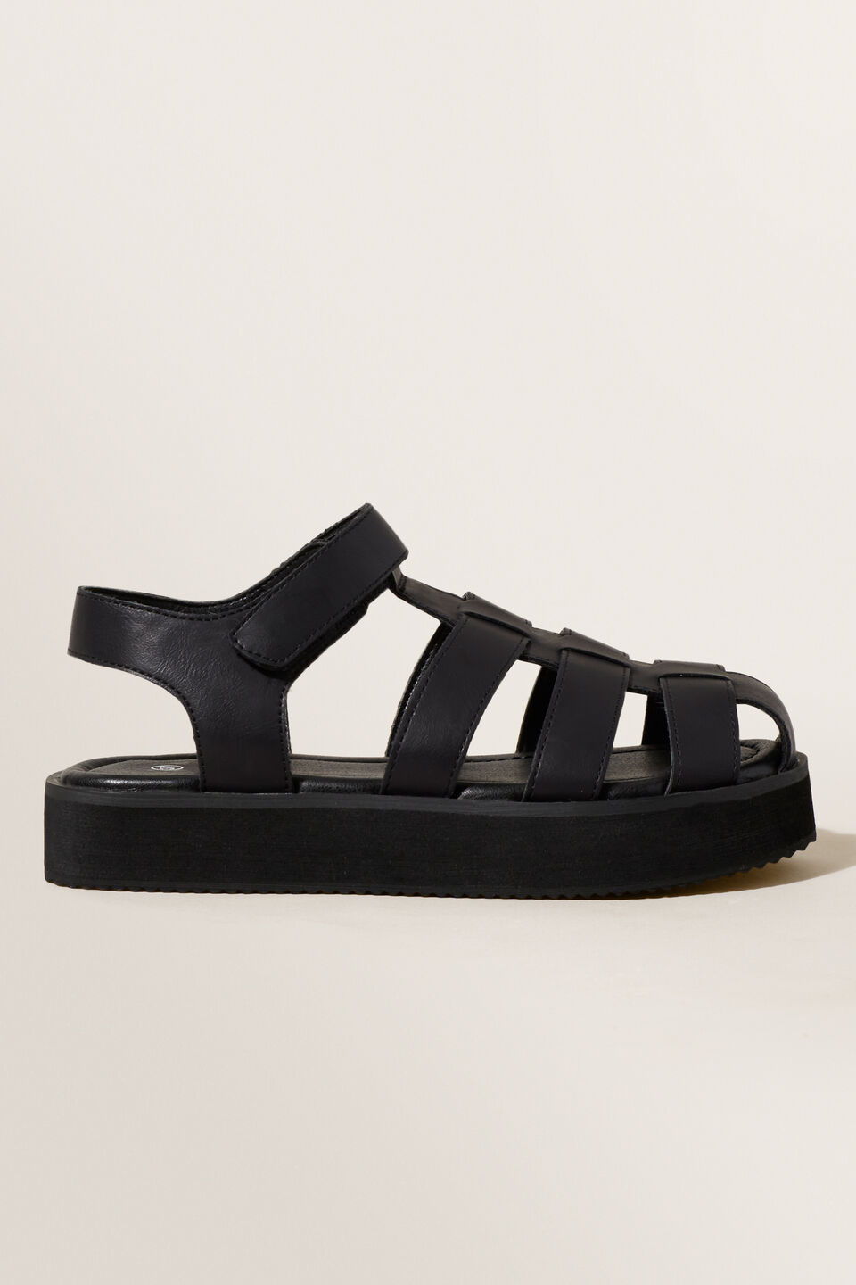 Platform Sandal  Black