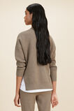 Hi-Low Sweater  Biscuit Marle  hi-res