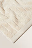 Cotton Stripe Bath Towel   Ivory Cream  hi-res