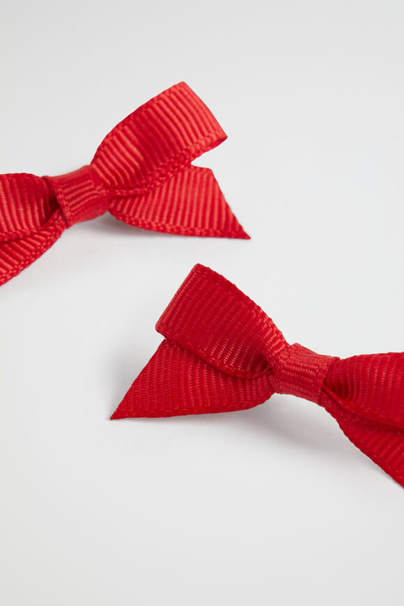Mini Grosgrain Duck Clip  Cherry  hi-res