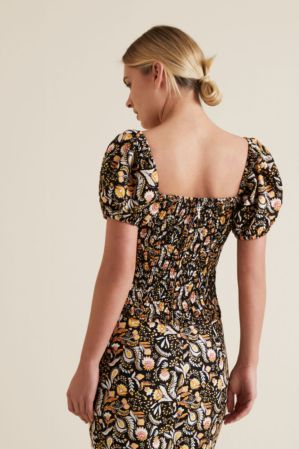 Off Shoulder Floral Bodice  