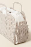 Faux Fur Basket  Multi  hi-res
